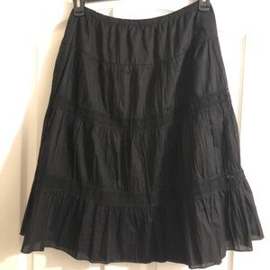 Black cotton skirt Size M